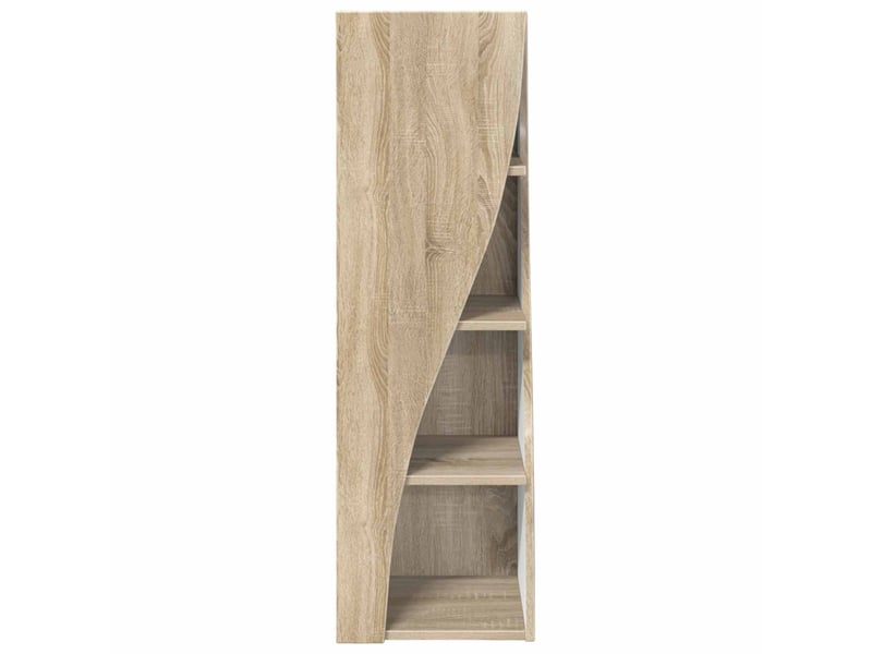 Meuble d'angle, meuble de rangement salon 32x32x102cm bois d'ingénierie chêne sonoma - Conforama E