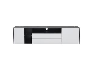 Meuble tv coloris blanc 180 cm