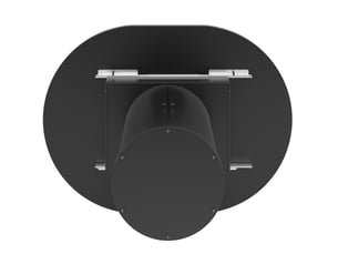Table à manger extensible, 118x118x76,8 cm, ronde à ovale, salle à manger, design moderne, pratique, mdf, coloris noir
