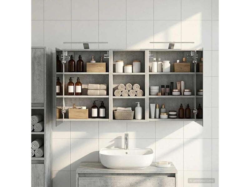  Ensemble de meubles de salle de bain 3 pcs 116x16x62.5 cm shl1245  - Conforama B