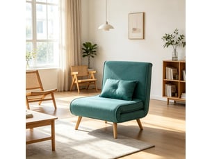 Fauteuil convertible tcqpz 3 en 1 clic-clac 80 x 75 cm dossier réglable 5 positions vert