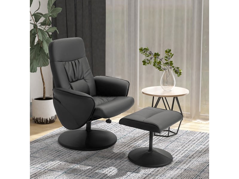  Fauteuil relax avec repose-pied fauteuil de relaxation relaxant pivotant 360° et inclinable dossier pour tv  - Conforama W