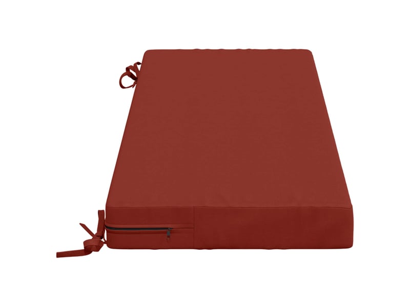  Coussin de banc, coussin d'assise, coussin de canapé soest 100 % polyester rouge 120 x 40 x 8 cm cf53495  - Conforama D