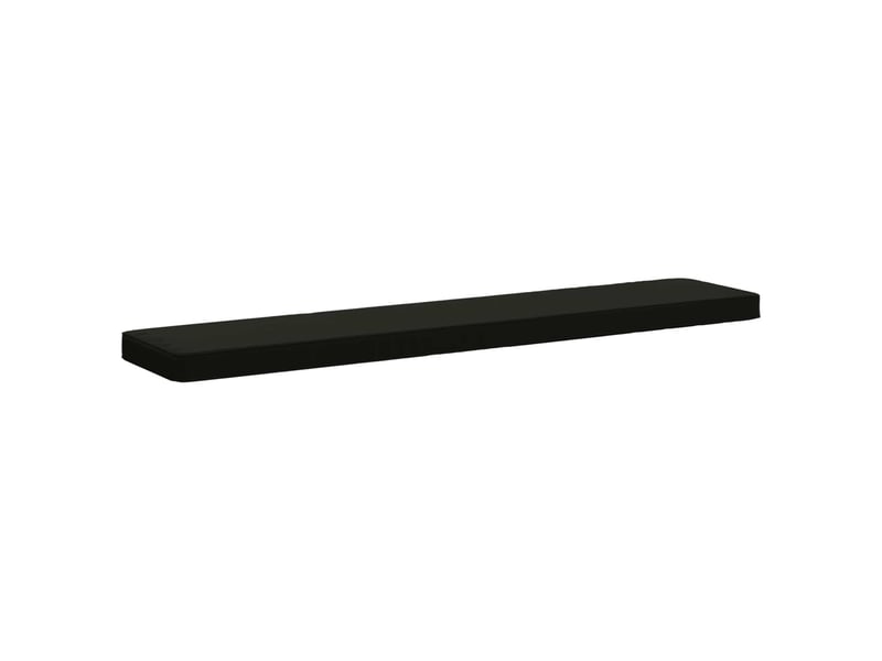 Lot de 2 coussins de banc, coussins d'assise vught 100 % polyester noir cf58498 - Conforama D
