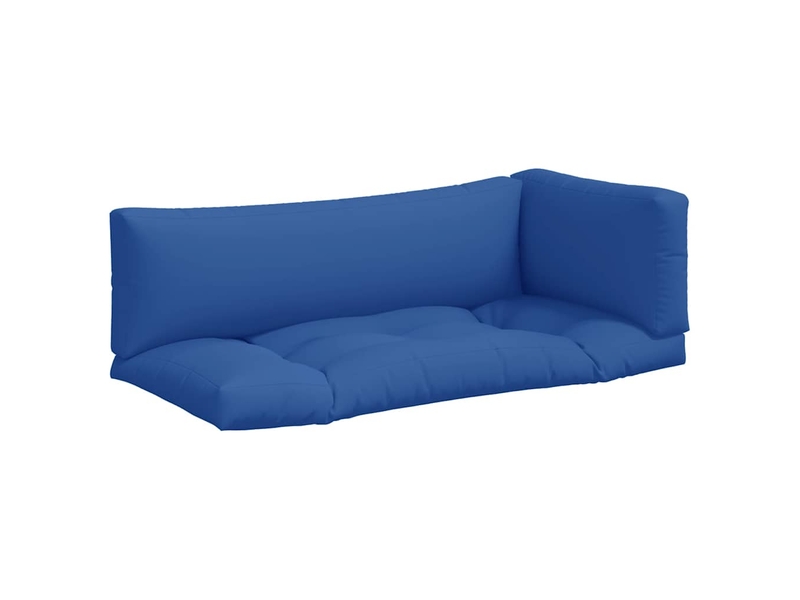  Lot de 3 coussins de palette, coussins de canapé bleu tissu cf59666  - Conforama A
