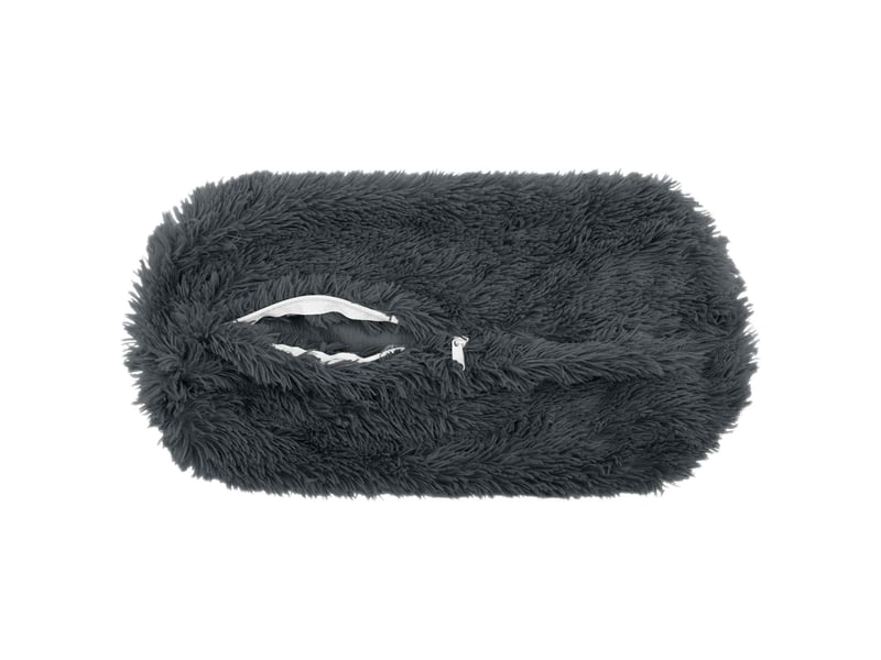  Lot de 6 coussins avec oreiller, coussins décoratifs heerlen anthracite fleece pv cf50781  - Conforama E