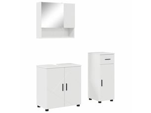 Ensemble de mobilier de salle de bain 3 pc blanc brillant cf64248