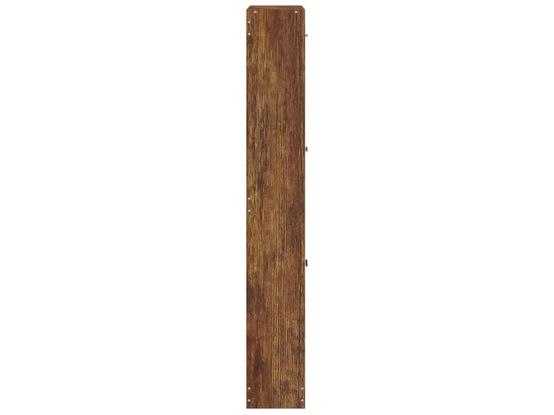  Meuble à chaussure | armoire à chaussures chêne fumé 59x17x108 cm bois d'ingénierie  - Conforama E