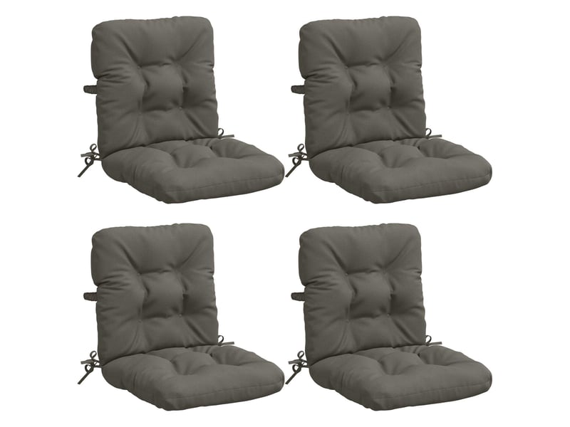  Lot de 4 coussins de chaise à dossier haut vianen cf59354  - Conforama A