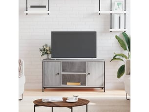 Meuble tv coloris gris 100 cm <strong></strong>  <strong></strong>