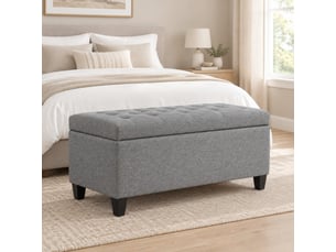 Banquette lit convertible couchage Occasionnel HOMVRA gris