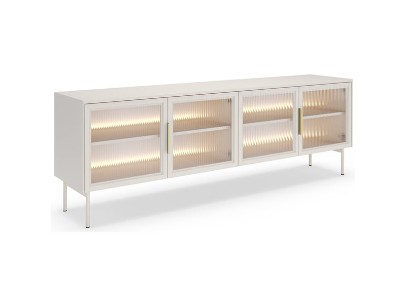  Selsey lumi - meuble tv à 4 portes - 181 cm - grėge Lumi - Conforama A