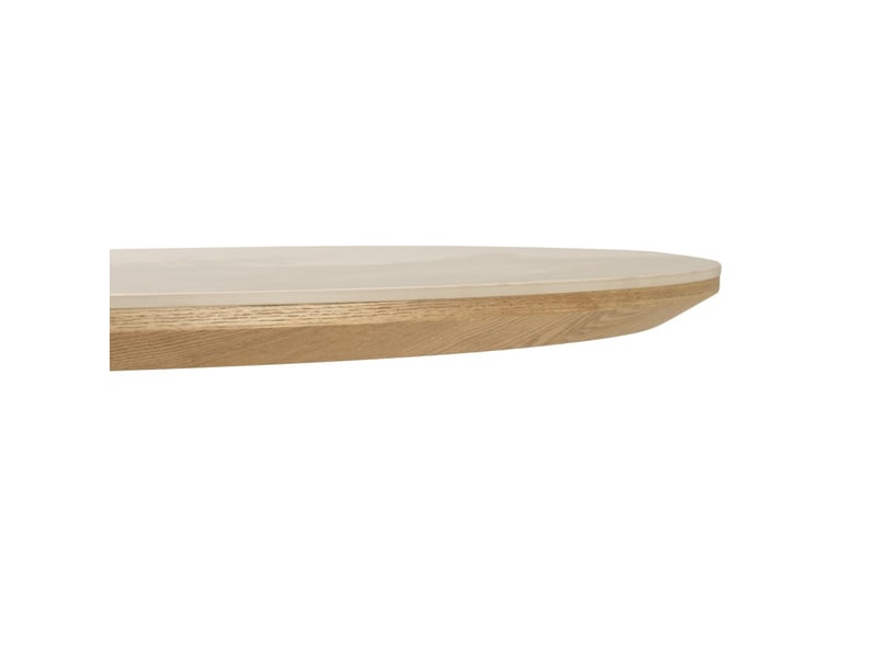 Ugo - table à manger 200x90cm plateau céramique pieds bois  - Conforama E