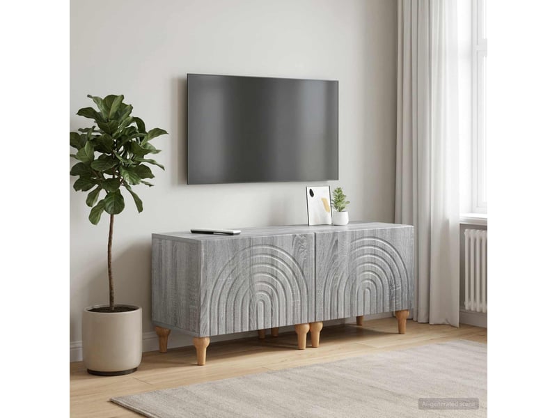  Meuble tv - banc tv - meuble de rangement sonoma gris bois d'ingénierie  - Conforama B