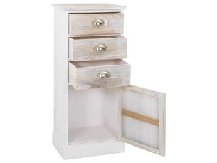 Commode 1 tiroir(s) <strong></strong> <strong></strong> coloris blanc largeur 38 cm