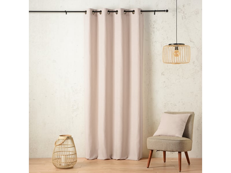 Rideau tamisant à œillets rayé 140x260 cm - Conforama A