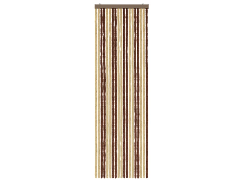  Rideau anti-insectes, moustiquaire en chenille marron et beige 56 x 185 cm cf43470  - Conforama C