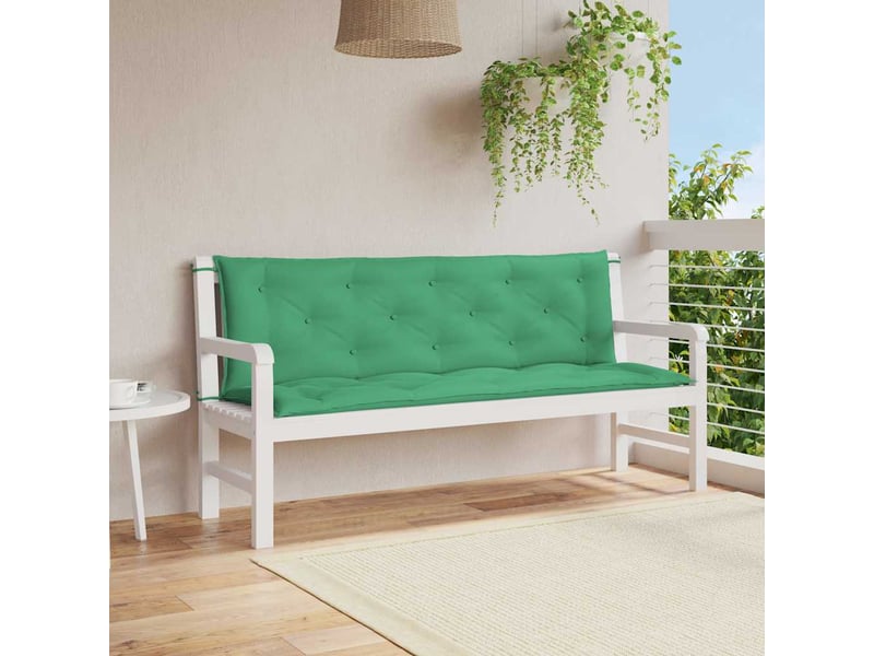 Coussin de banc de jardin, coussin d'assise vert 150x(50+50)x7 cm tissu oxford cf52853  - Conforama B