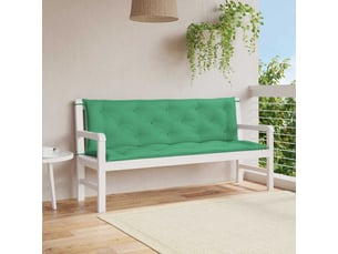 Coussin de banc de jardin, coussin d'assise vert 150x(50+50)x7 cm tissu oxford cf52853
