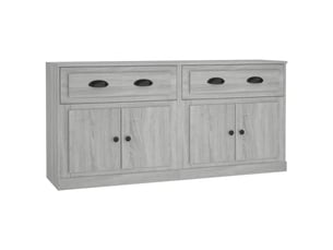 Buffets 2 pcs - bahut - meuble de rangement sonoma gris bois d'ingénierie