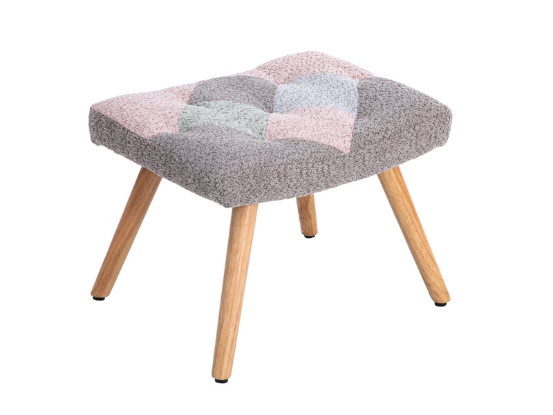 Fauteuil à bascule 83x68x91 cm, fauteuil lounge avec repose-pieds, coussin lombaire, confortable et coloré, velours - Conforama R
