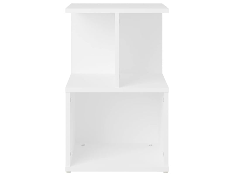  Lot de 2 tables de chevet - cabinet de chevet - table de nuit blanc 35x35x55 cm bois d'ingénierie  - Conforama B