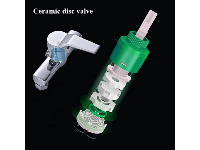  Mitigeur de douche de salle de bain avec robinet d'eau chaude et froide avec accessoires interface universelle g12  - Conforama E