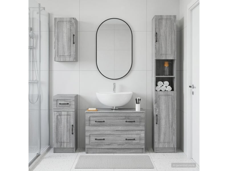 Ensemble de 4 pièces d'armoires de salle de bain utrecht cf63271 - Conforama B