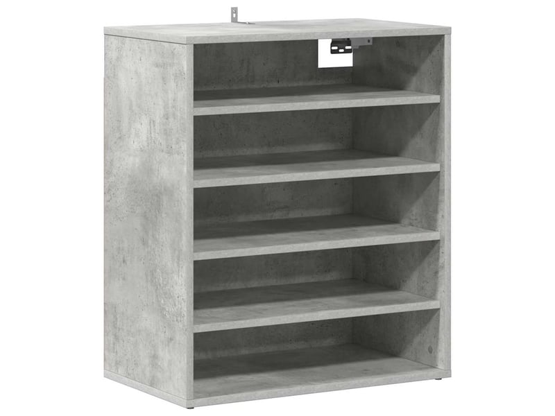  Meuble à chaussures, armoire à chaussures 60x35x70 cm gris béton shl3517  - Conforama E