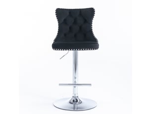tabouret de bar assise réglable en hauteur  PANGIVO W3223P503941 - noir