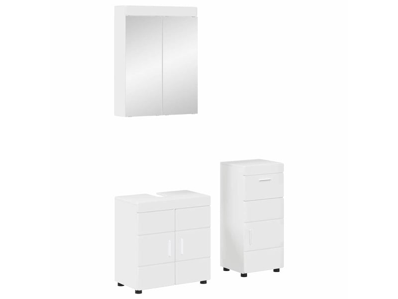 Ensemble de mobilier de salle de bain tulum 3 pièces cf64721 - Conforama B