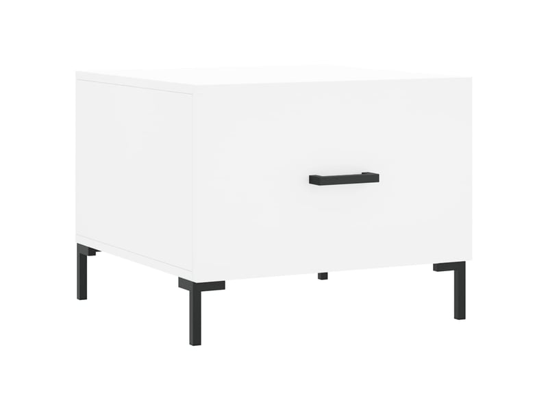  Table basse - table de salon - table à thé blanc 50x50x40 cm bois d'ingénierie  - Conforama A