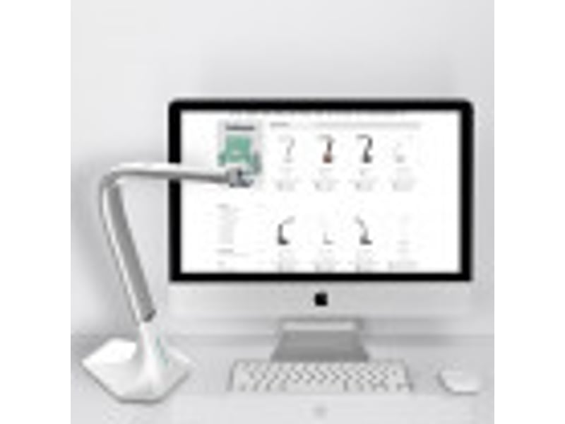  Fabrilamp andalucita lampe de bureau led blanche 7 w 560 lm, flexible, tactile et dimmable 139471001 - Conforama D