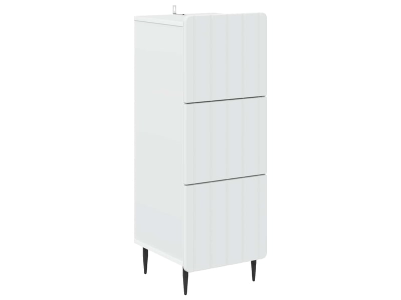  Armoire de rangement bureau, armoire à tiroirs blanc 33 x 34,5 x 92 cm bois d'ingénierie  - Conforama A
