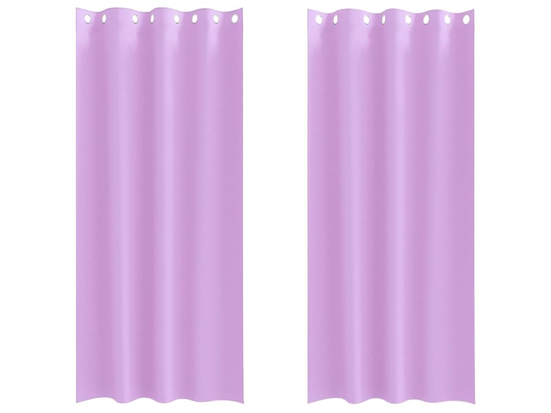 Lot de 2 rideaux occultants, rideaux black-out avec anneaux pourpre 225 x 140 cm cf44736 - Conforama A