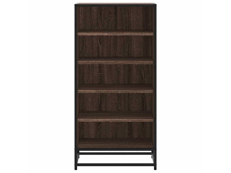  Étagère à chaussures chêne marron 48x38x97,5 cm bois ingénierie shl1230  - Conforama D