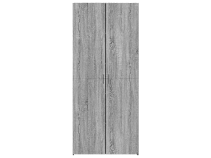  Buffet haut - bahut - meuble de rangement sonoma gris 80x42,5x185 cm bois d'ingénierie  - Conforama C