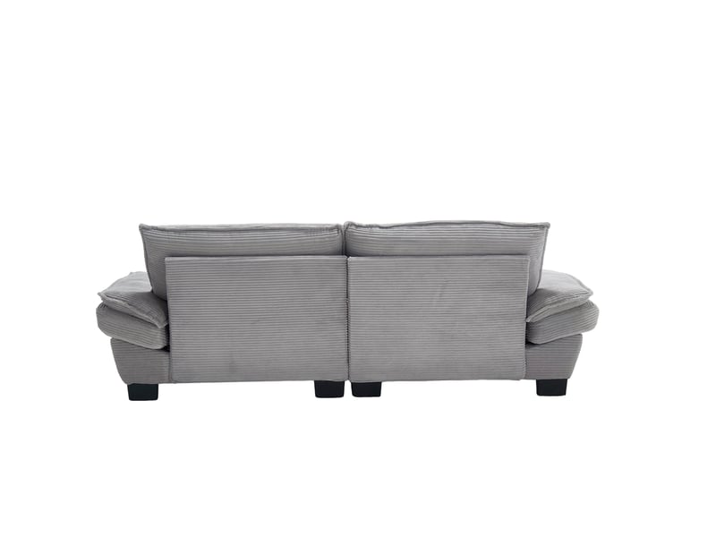  Canapé double moderne gris clair avec lit pliant coussin unique confortable spacieux salon chambre bureau  - Conforama E