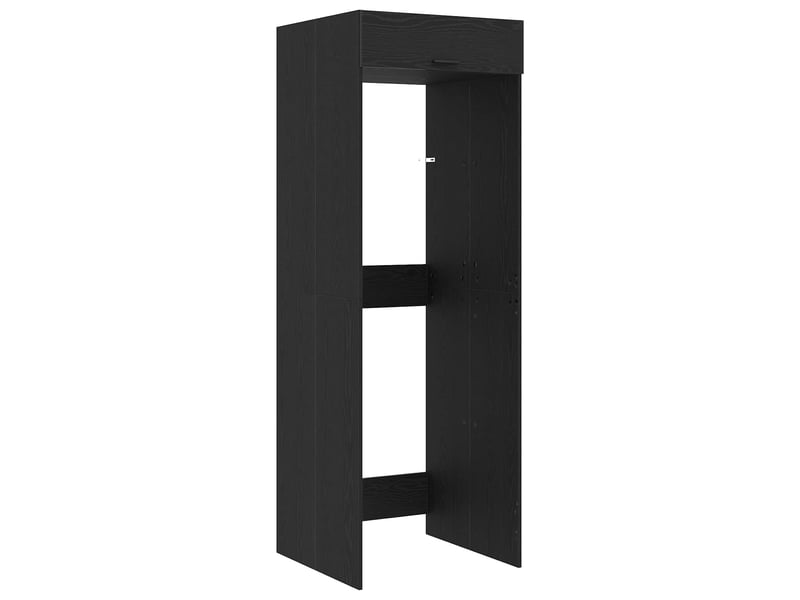  Armoire pour machine à laver chêne noir 67,5x68x200 cm  - Conforama A
