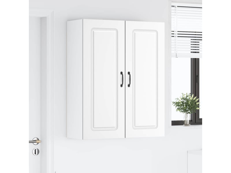 Meuble mural de cuisine | armoire de cuisine blanc 80x31x100cm shl2244 - Conforama D