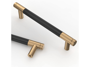 2 poignées en alliage d'or noir de 128 mm pour armoires de cuisine avec vis, pour bureaux, tiroirs, armoires et garde-robes.