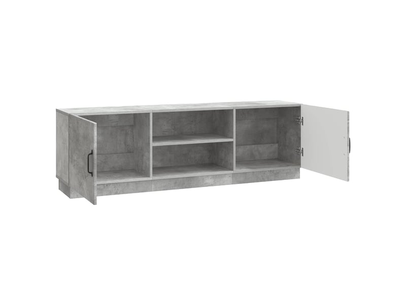  Meuble tv - banc tv - meuble de rangement gris béton 150 x 31 x 47 cm bois d'ingénierie  - Conforama E
