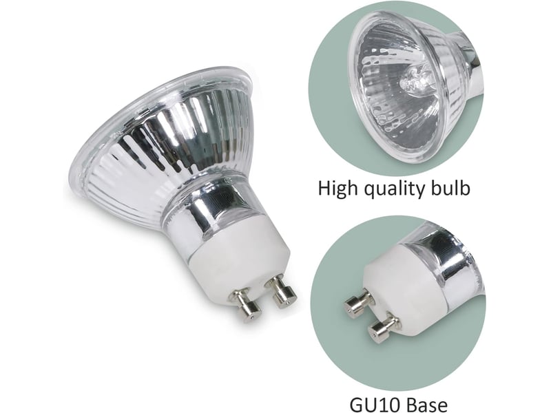  6 ampoules gu10 50w 230v - dimmable blanc chaud  - Conforama B