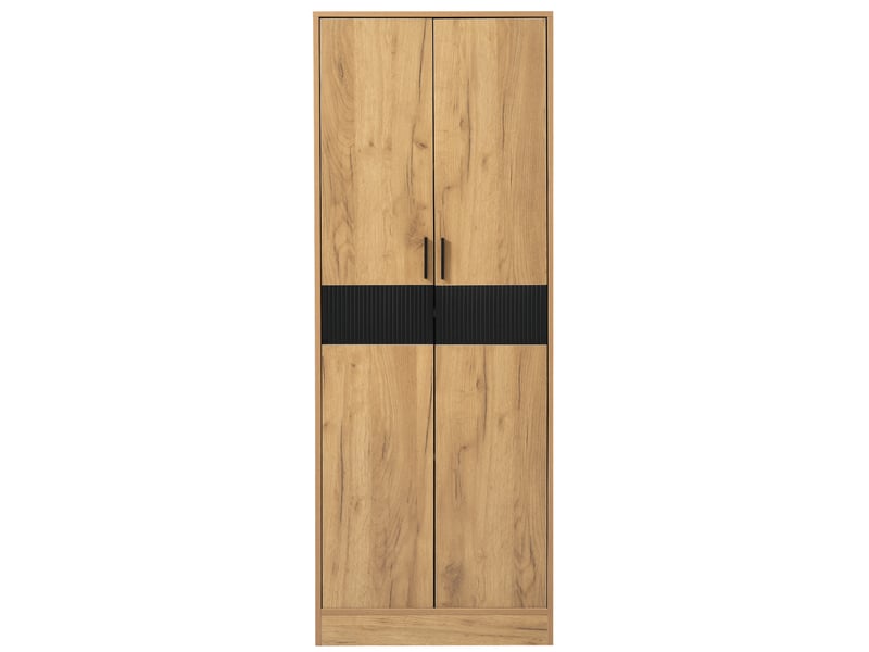Armoire de rangement 60x35x160 cm, meuble de rangement en bois avec étagères réglables, portes à fermeture douce, bibliothèque pour bureau salon et entrée - Conforama A