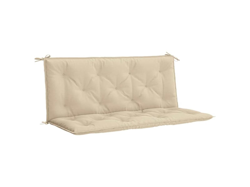  Coussin de banc de jardin, coussin d'assise beige 120x(50+50)x7 cm tissu oxford cf52651  - Conforama A