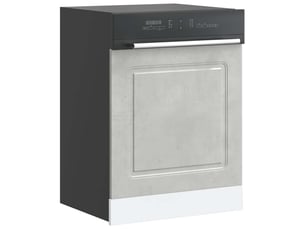 Panneau de lave-vaisselle kalmar gris béton 60x1,5x57cm