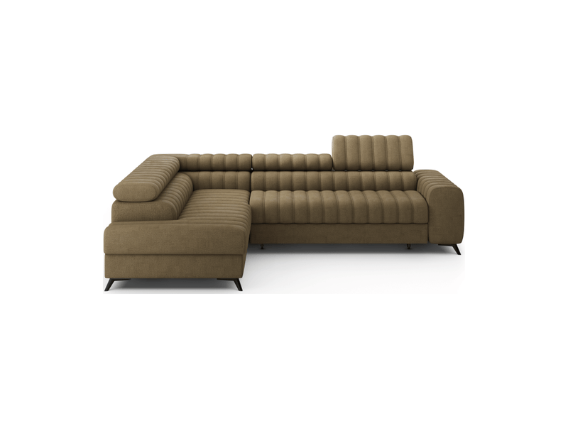 Canapé d'angle collection kanedojo coloris marron - Conforama A