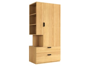 Armoire MODERNLUXE coloris naturel largeur 50 cm