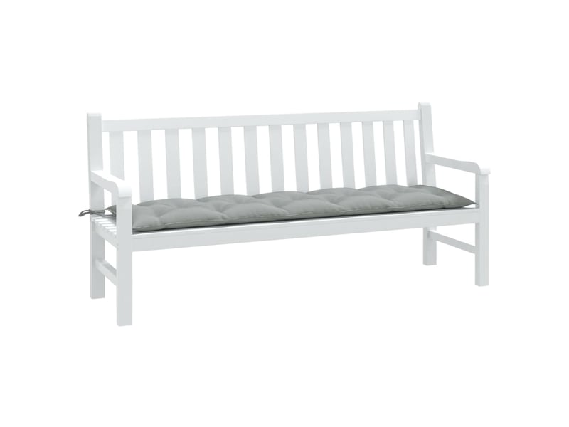  Coussin de banc de jardin, coussin d'assise gris clair mélangé 180x50x7 cm tissu cf52736  - Conforama B
