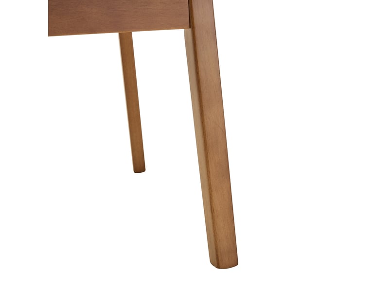  Lot de 2 chaises de salle à manger 51x43x87,5 cm design moderne dossier papillon bois blanc  - Conforama D